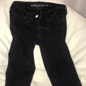 American eagle outfitters black skinny jeans